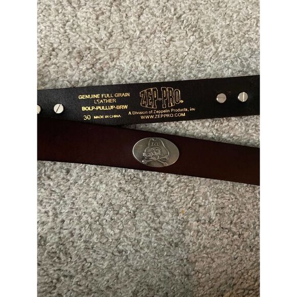 ECU‎ EMBLEM LEATHER BELT SIZE 30 - Picture 1 of 4